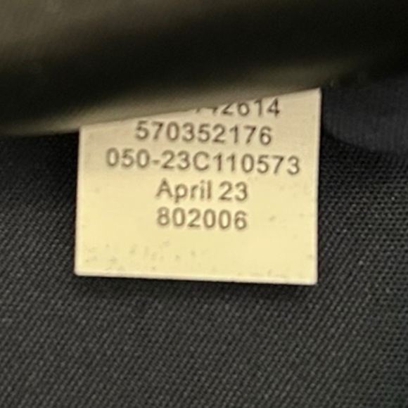 Chico’s Women’s Navy Blue Poplin 3D Appliqué Flower Button Up Shirt Dress Size 6 - Picture 9 of 9